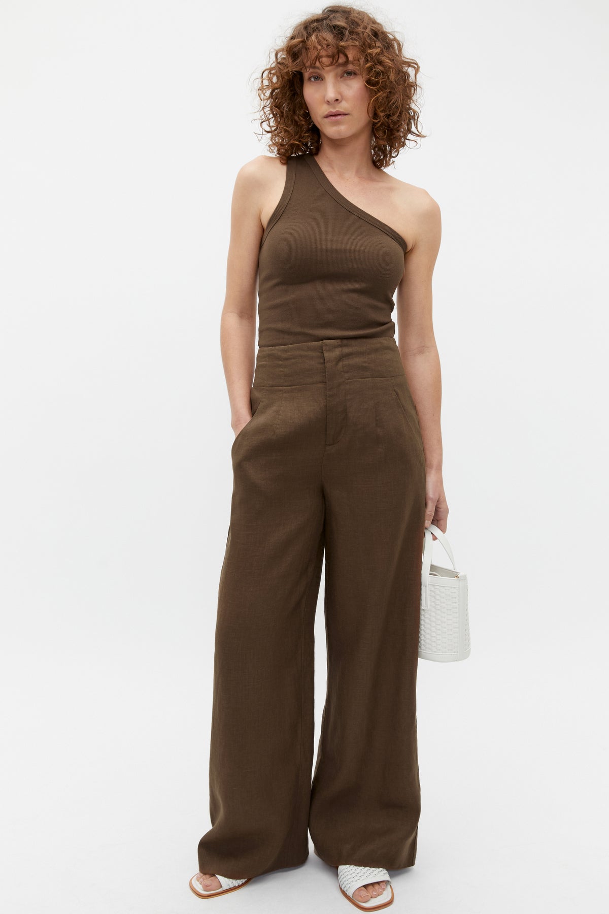 Core Linen Waisted Pant