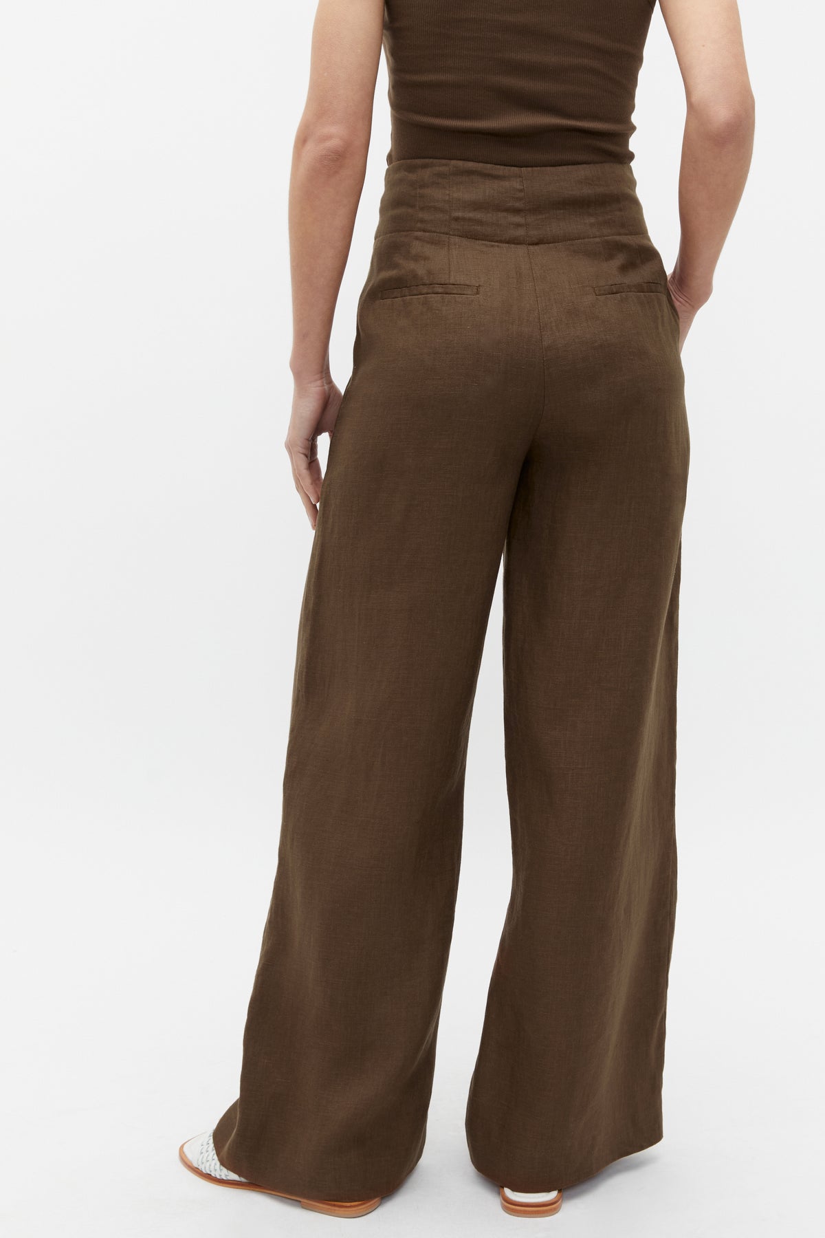 Core Linen Waisted Pant