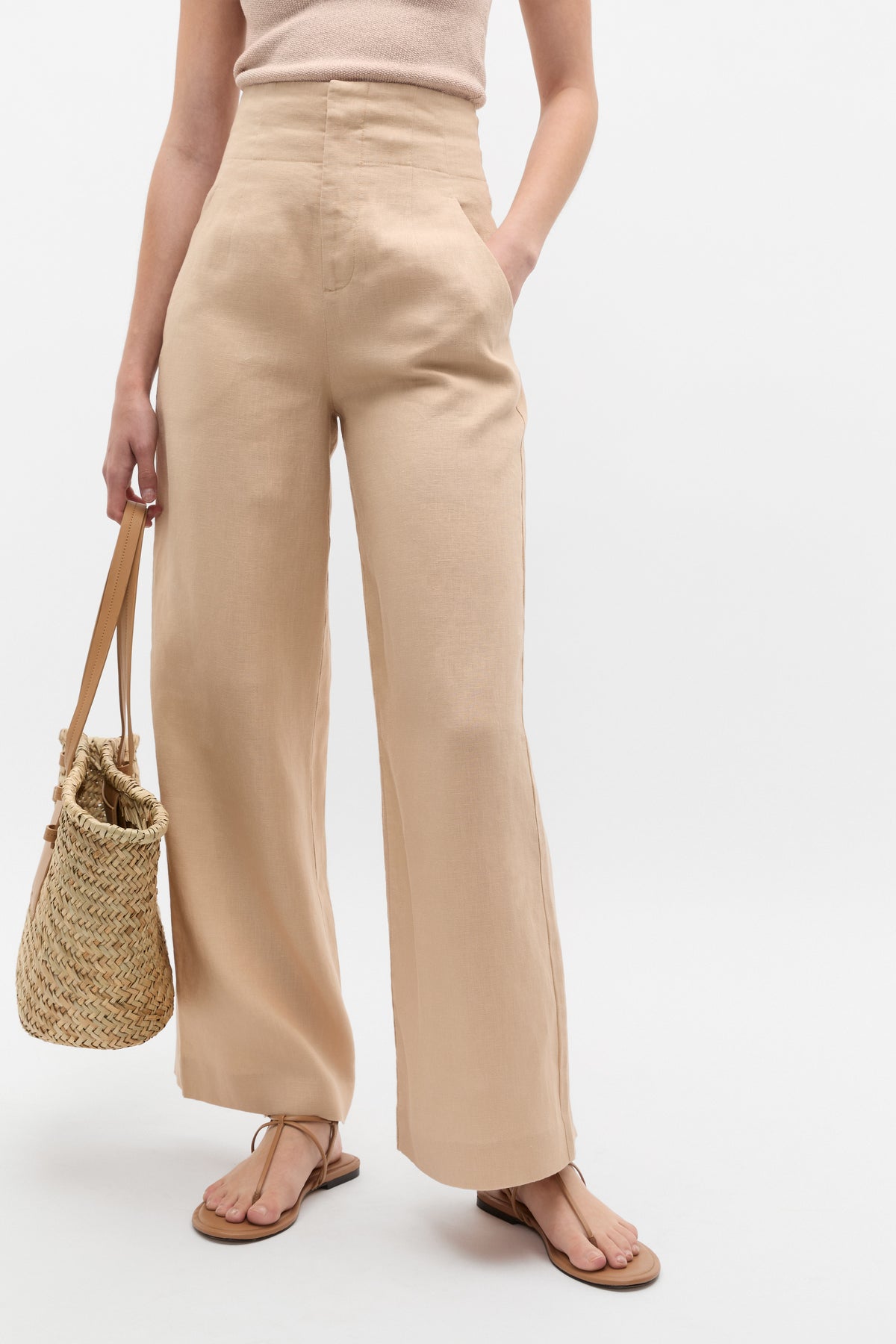 Core Linen Waisted Pant