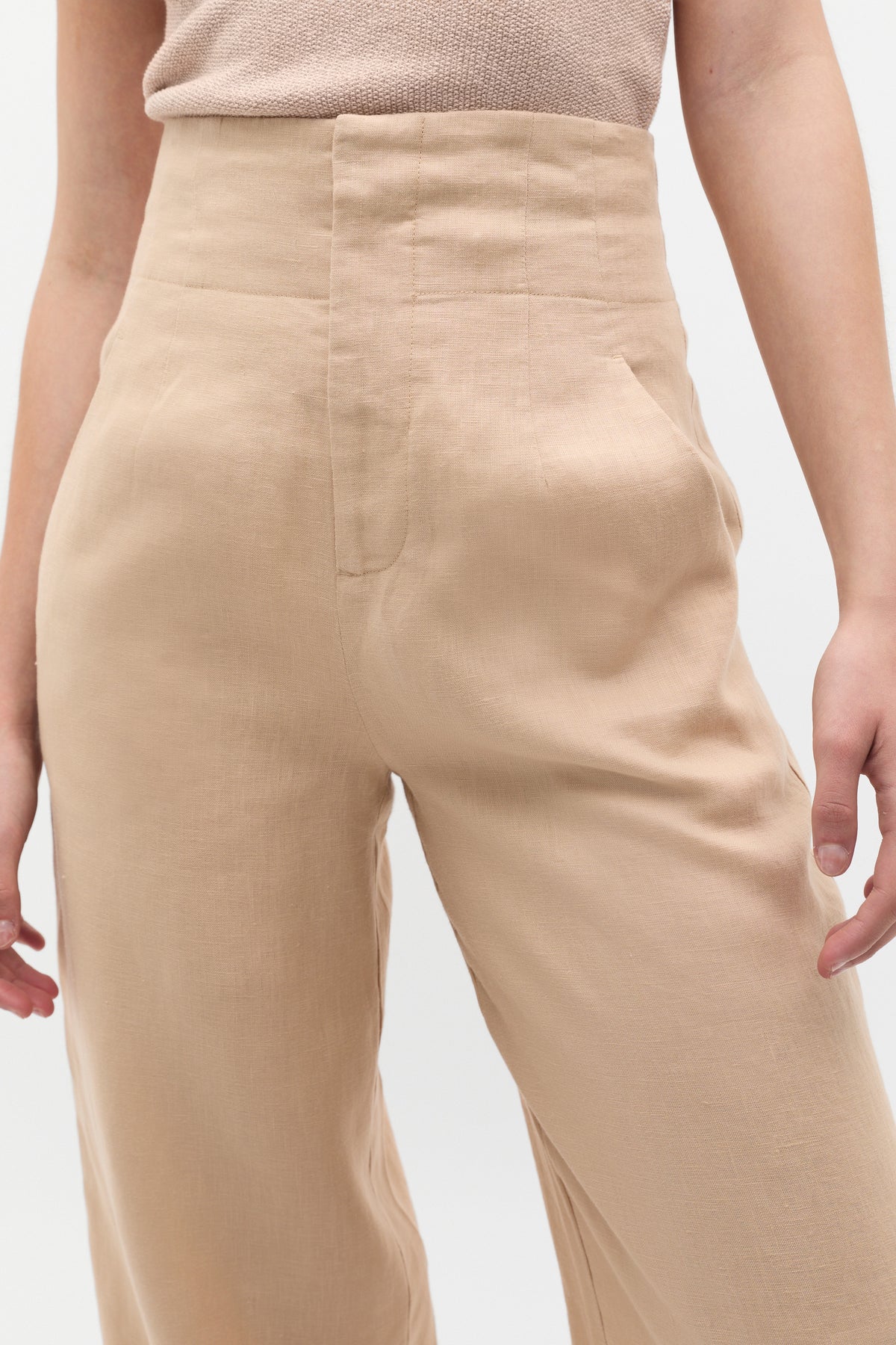 Core Linen Waisted Pant