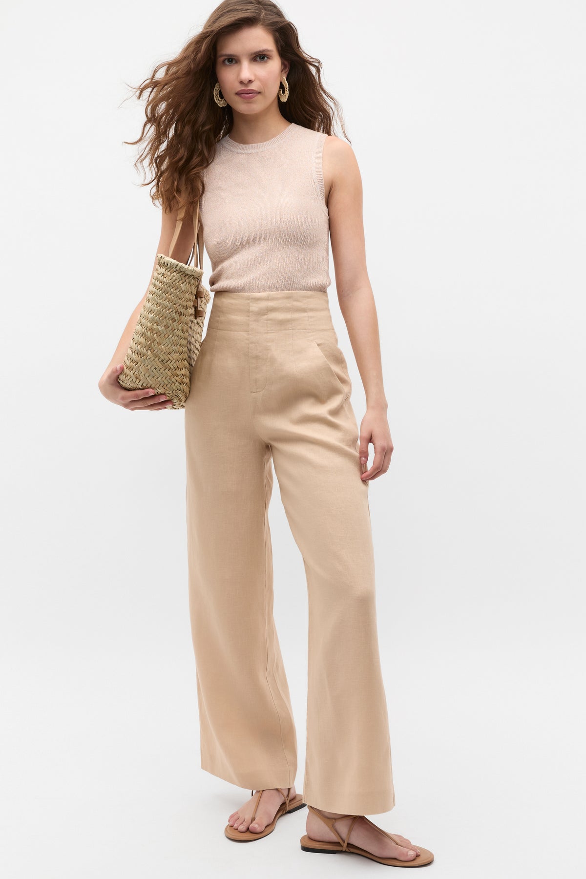 Core Linen Waisted Pant