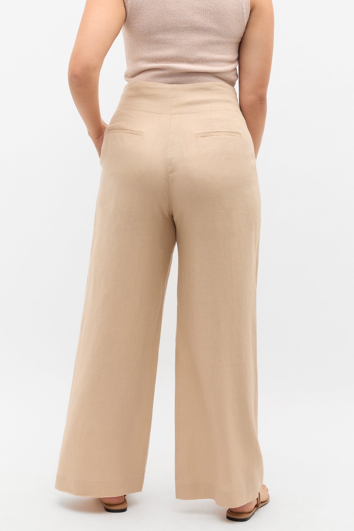 Core Linen Waisted Pant
