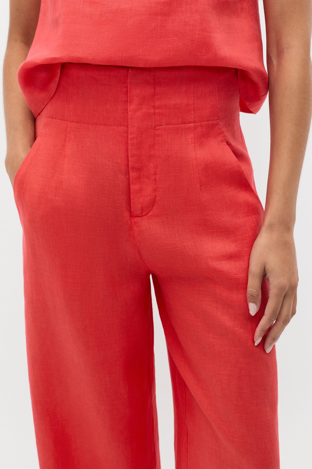 Core Linen Waisted Pant