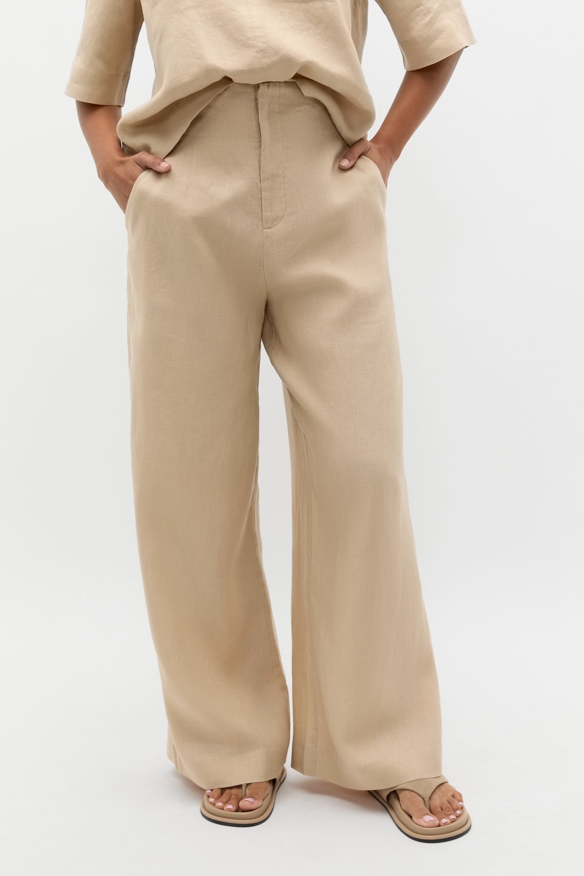 Core Linen Waisted Pant