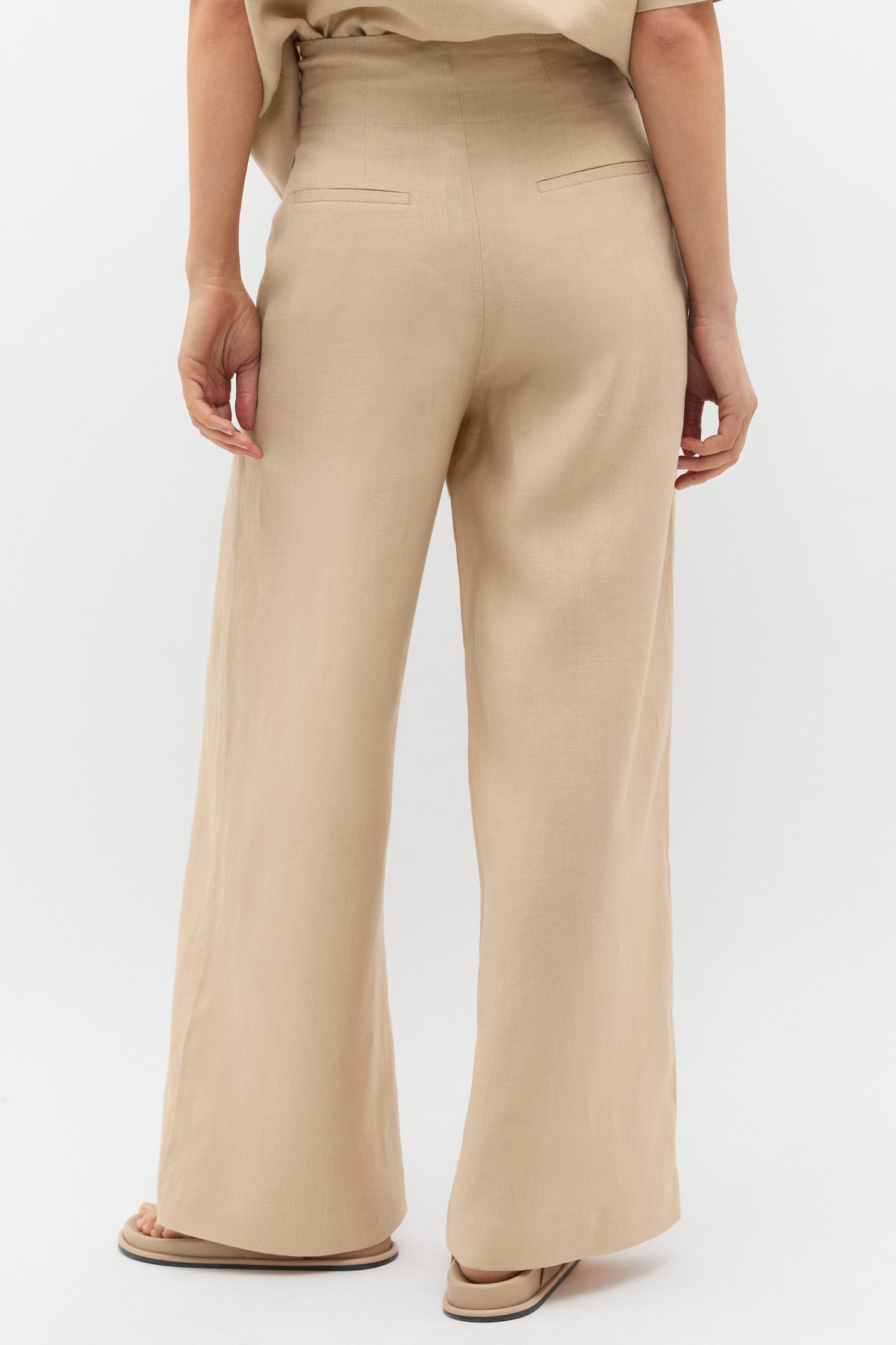 Core Linen Waisted Pant