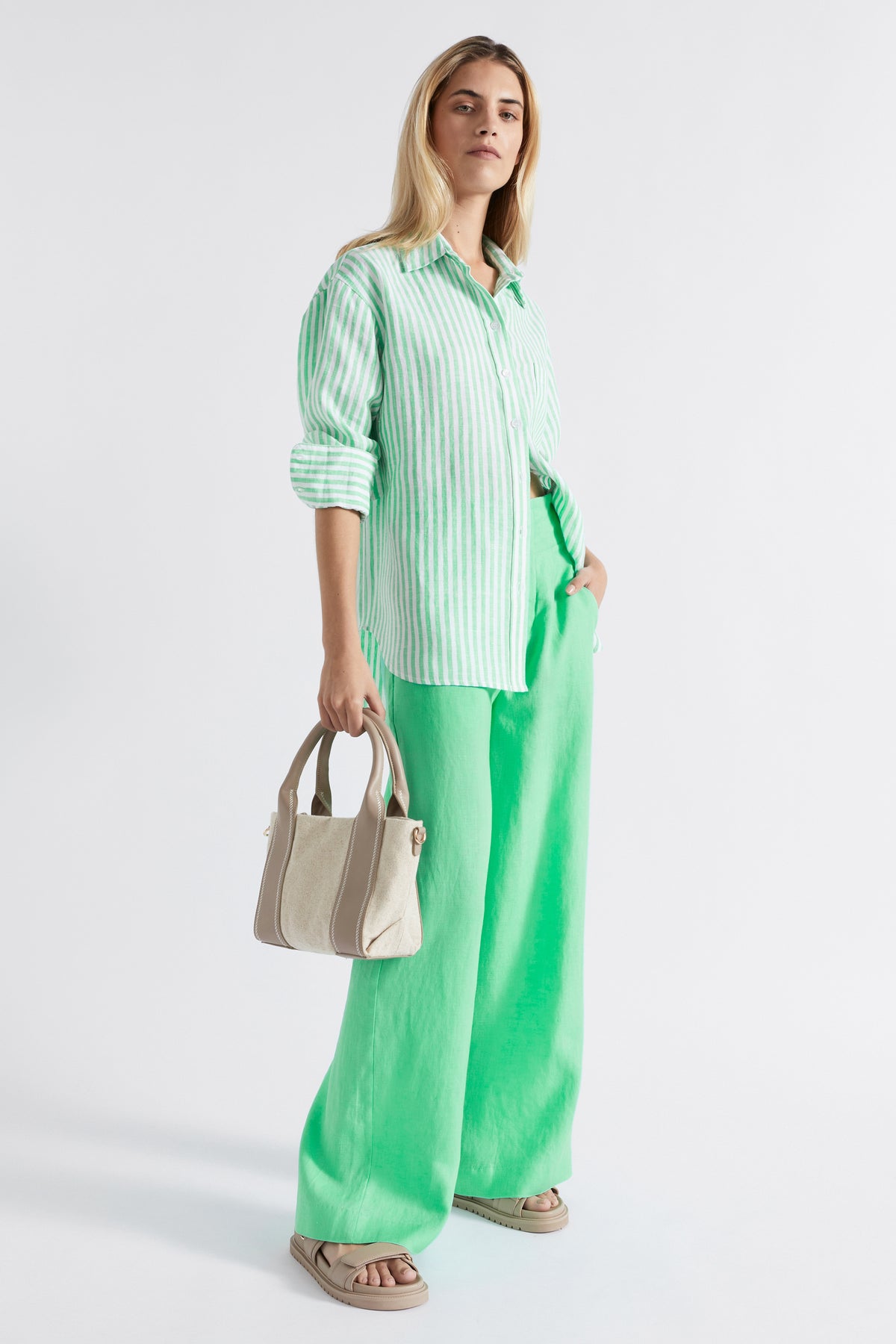 Core Linen Waisted Pant
