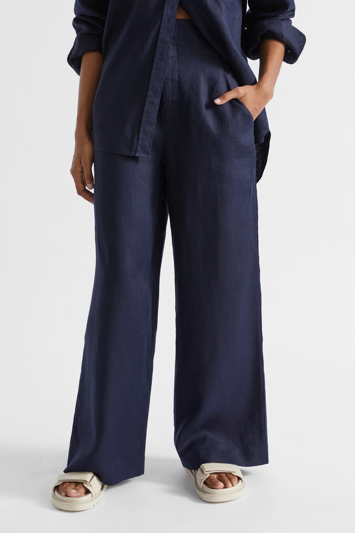Core Linen Waisted Pant