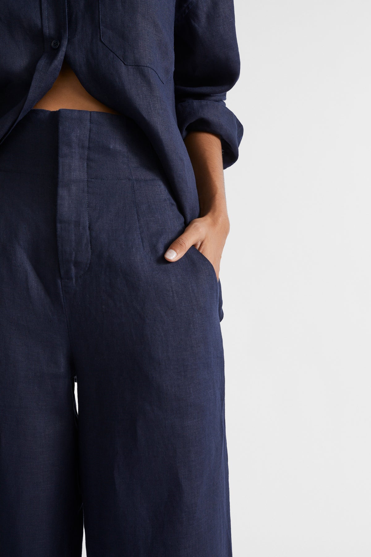 Core Linen Waisted Pant