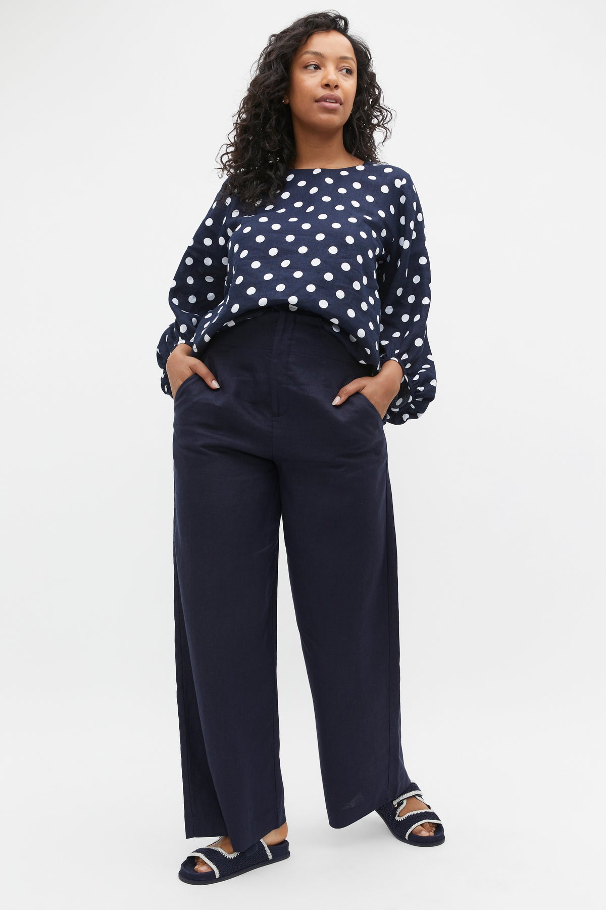 Core Linen Waisted Pant