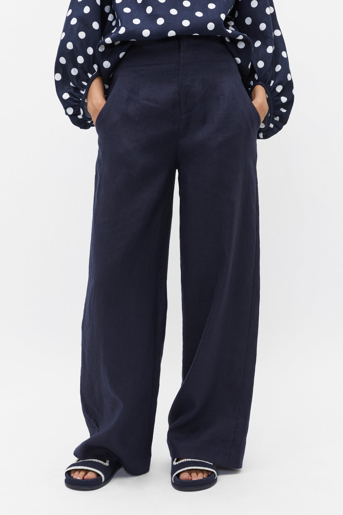 Core Linen Waisted Pant