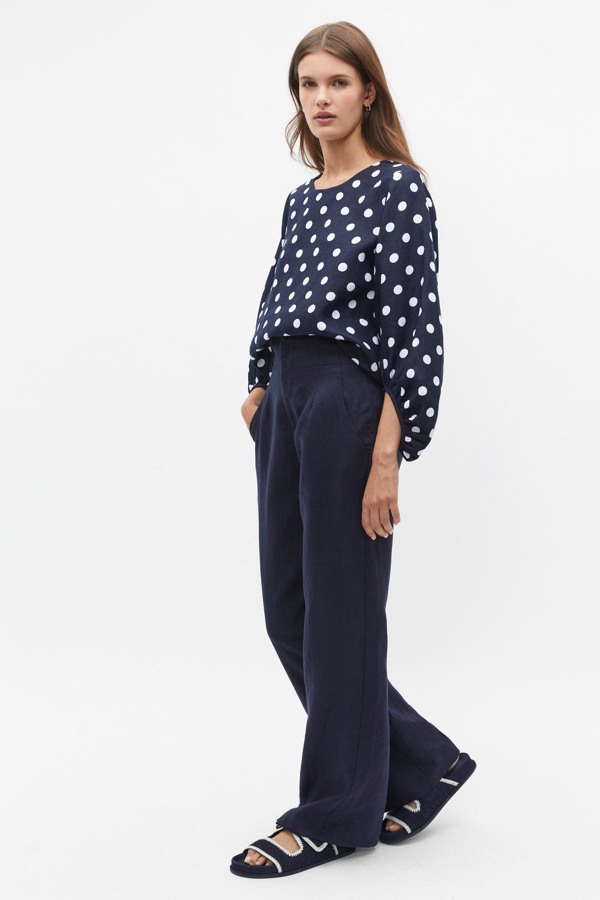 Core Linen Waisted Pant