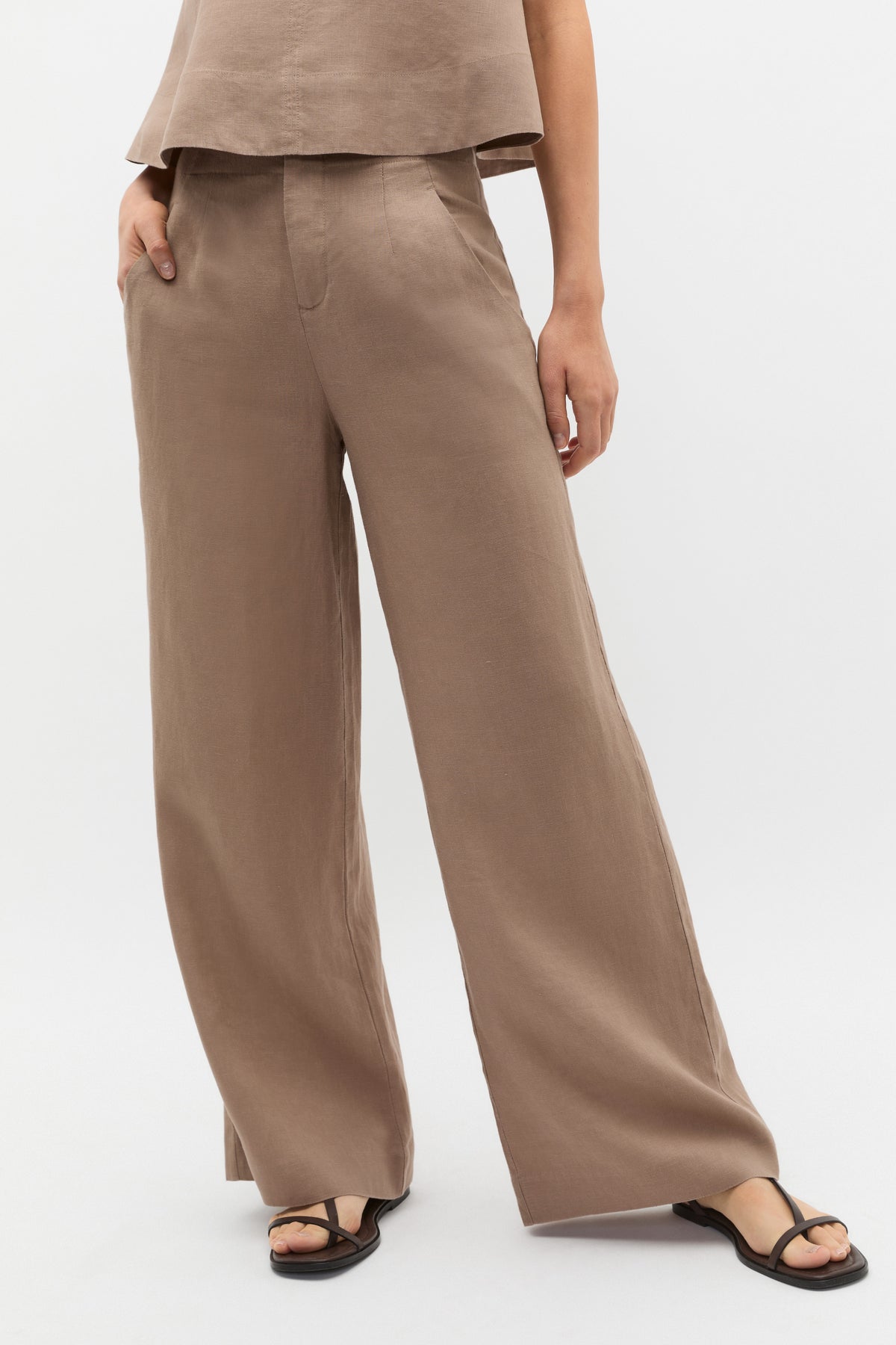 Core Linen Waisted Pant