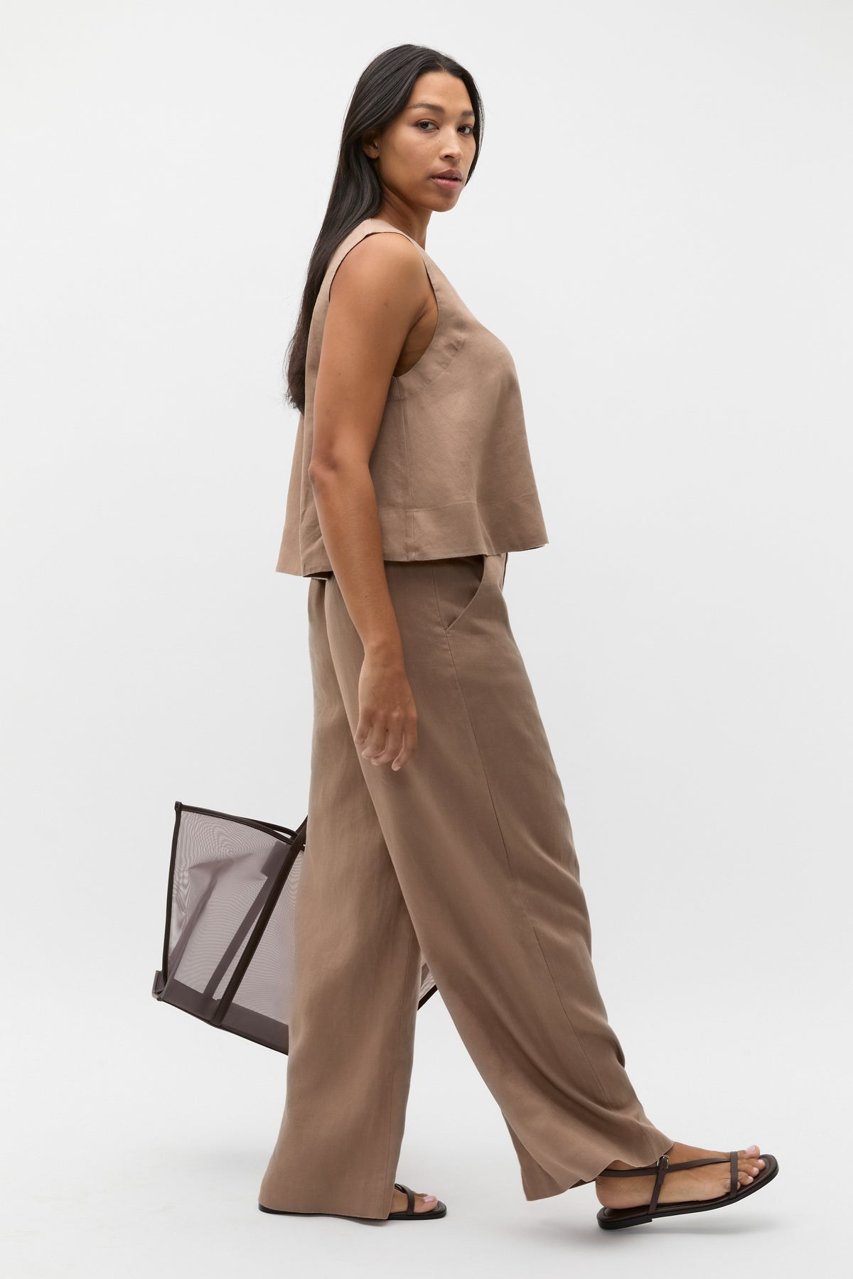 Core Linen Waisted Pant