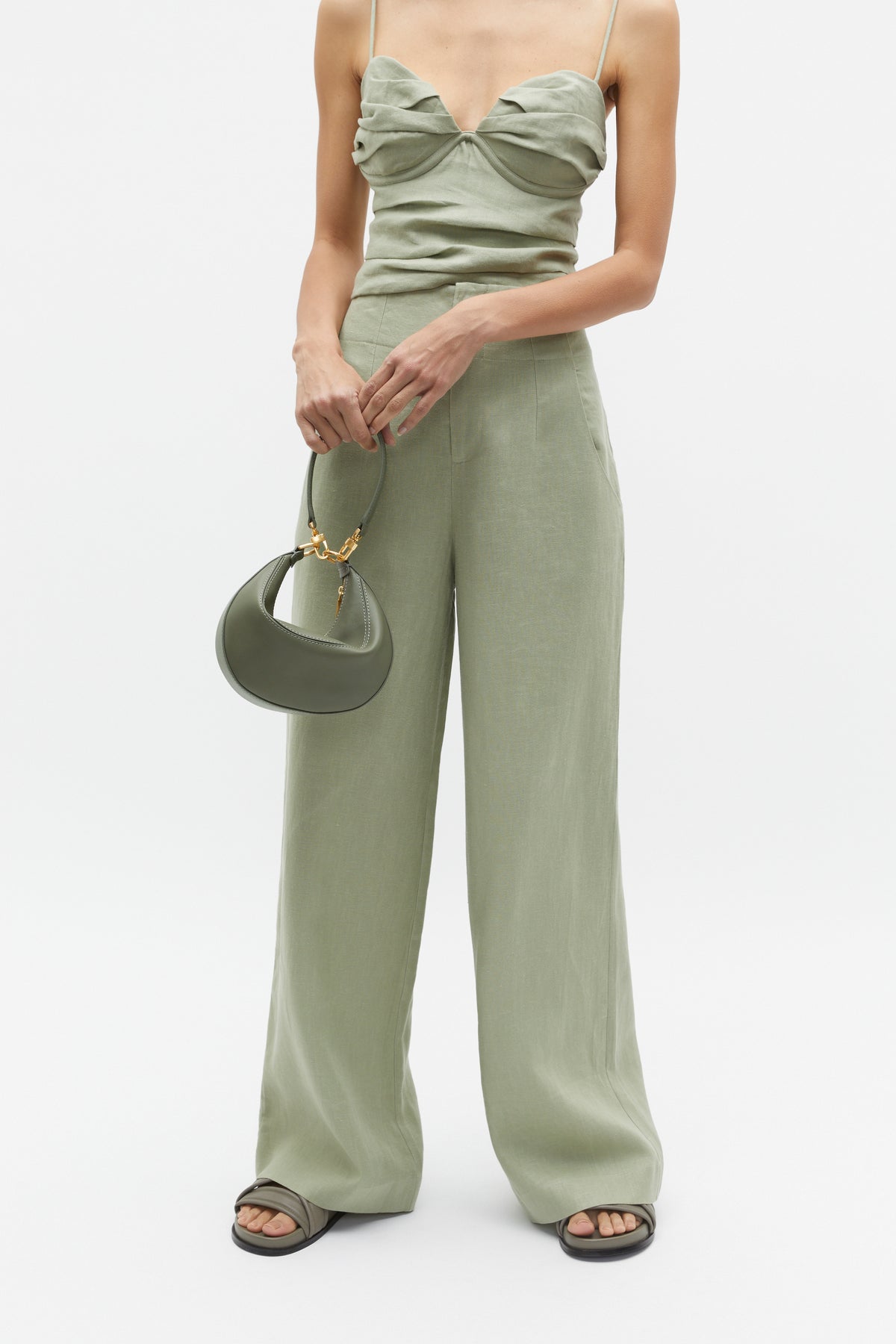 Core Linen Waisted Pant
