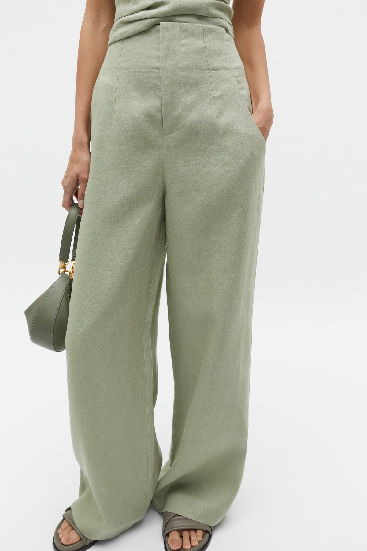 Core Linen Waisted Pant