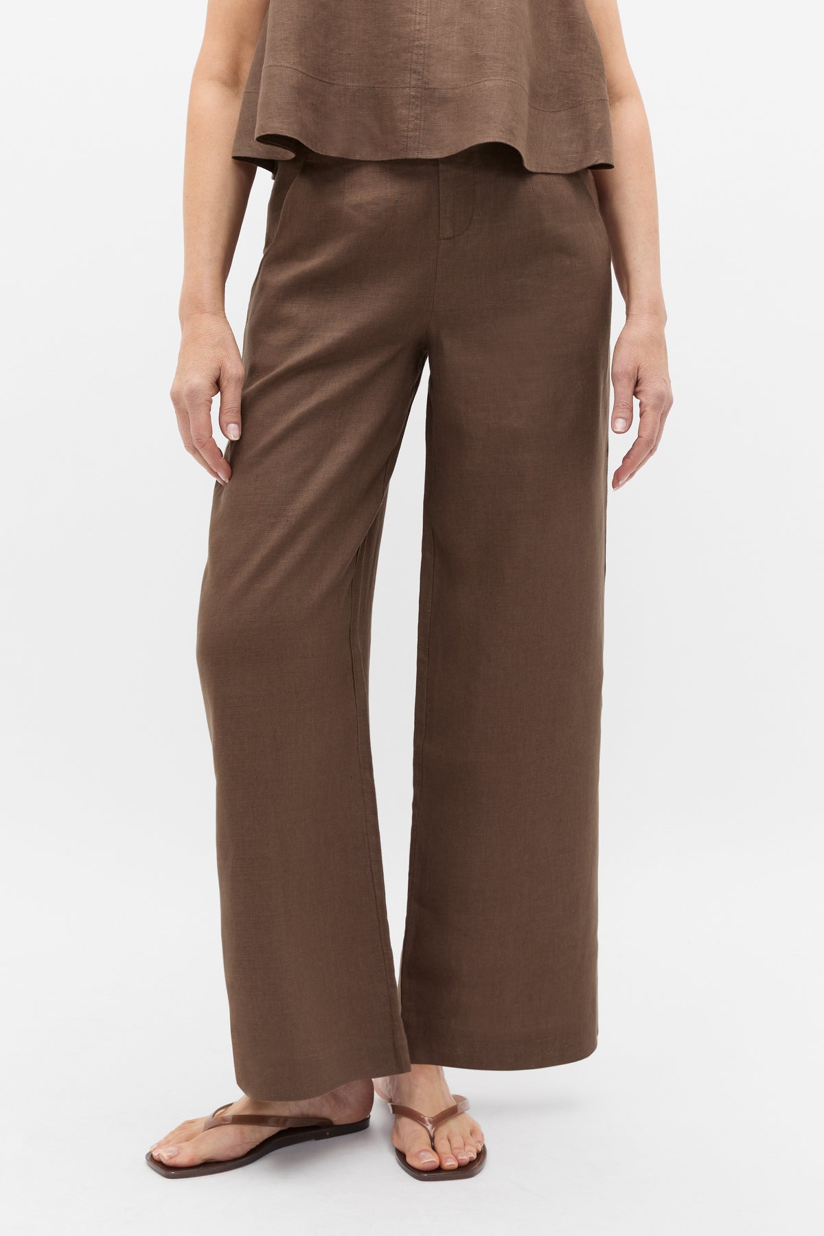 Core Linen Waisted Pant