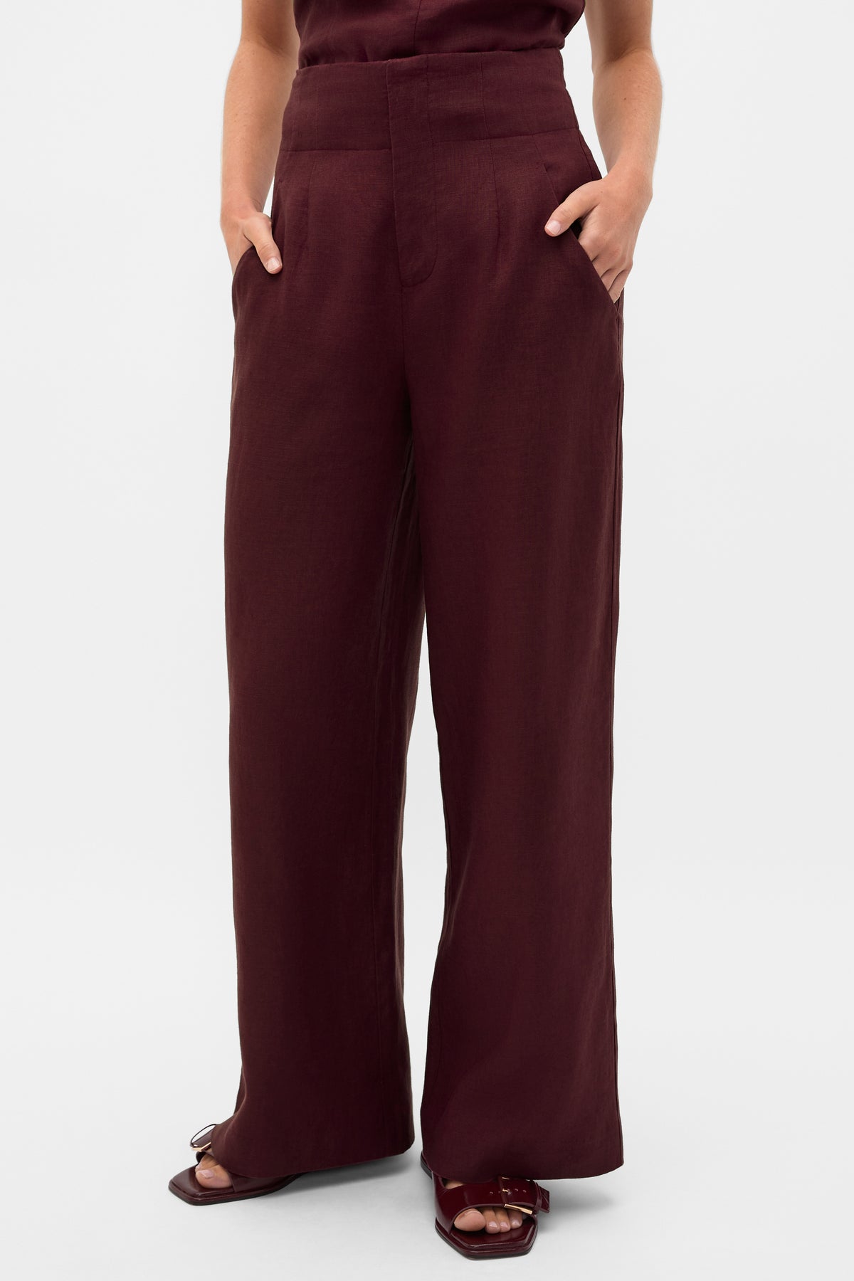 Core Linen Waisted Pant