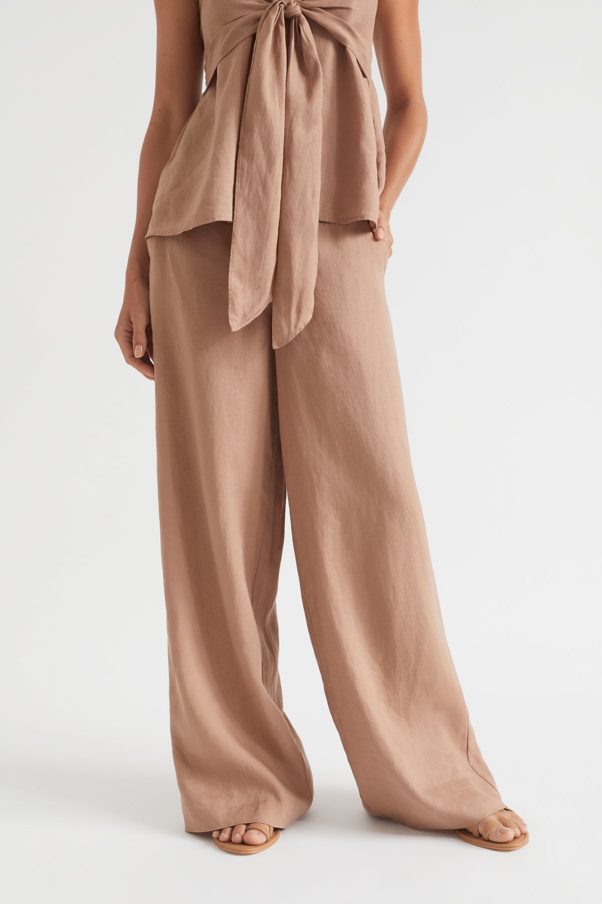 Core Linen Waisted Pant