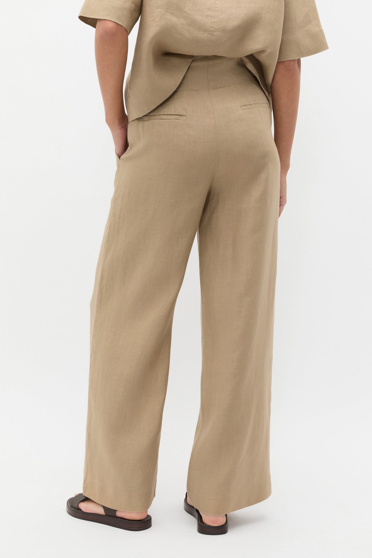 Core Linen Waisted Pant