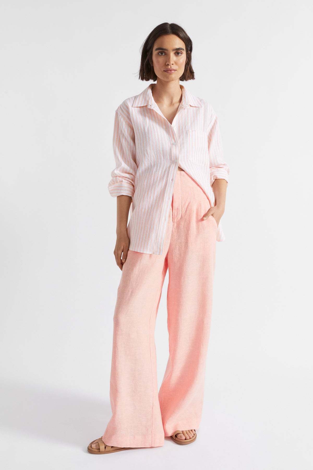 Core Linen Waisted Pant
