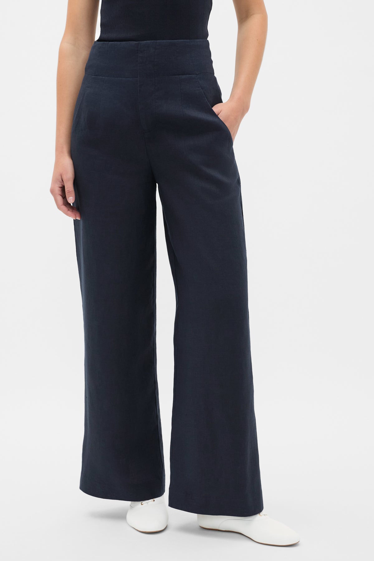 Core Linen Waisted Pant