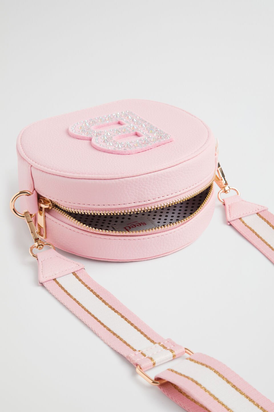 Circle Jewel Initial Bag