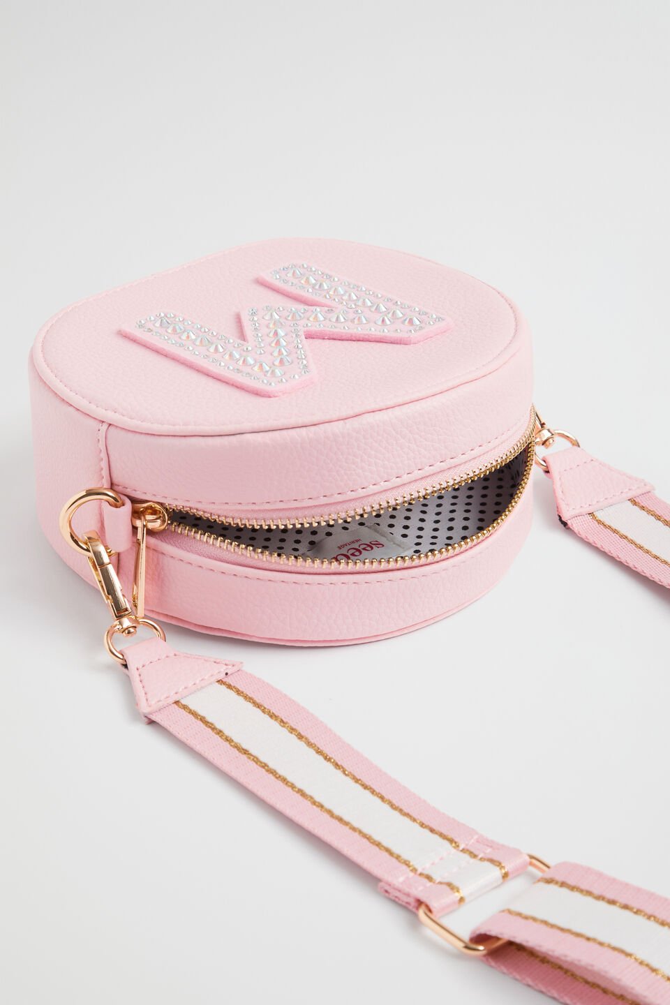 Circle Jewel Initial Bag