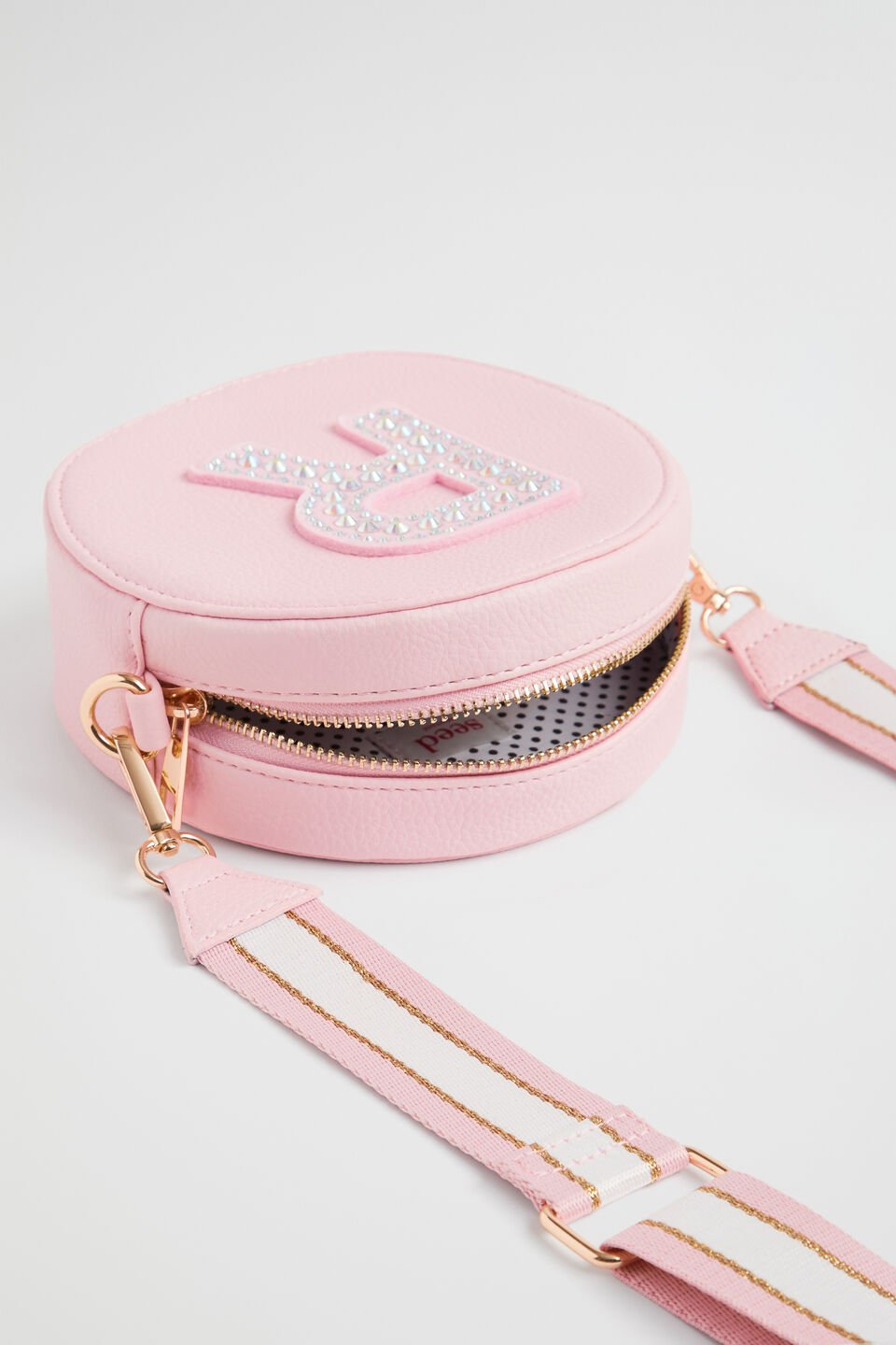 Circle Jewel Initial Bag