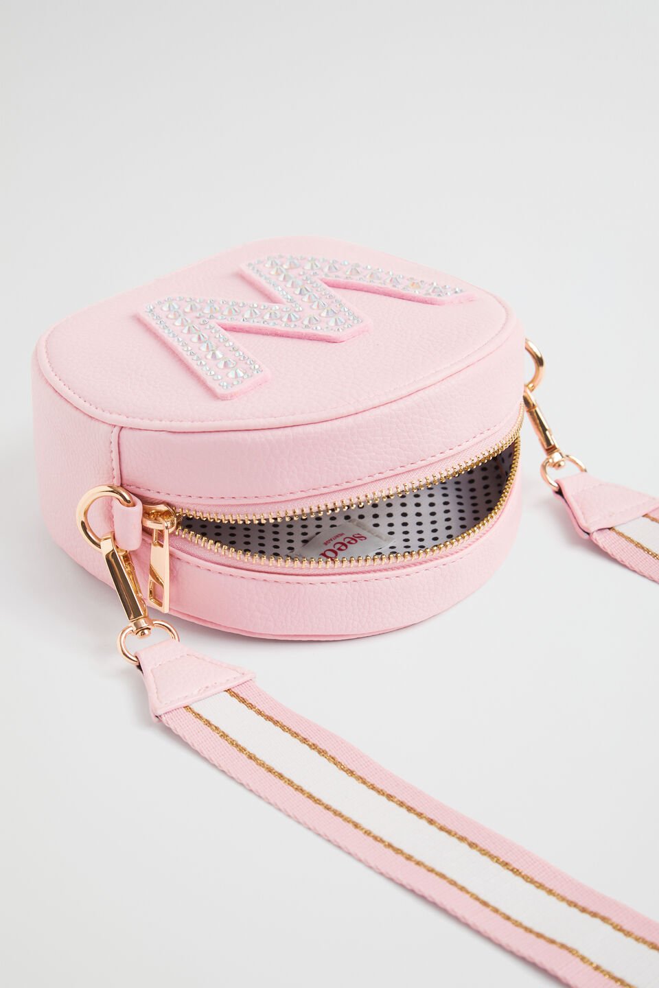 Circle Jewel Initial Bag