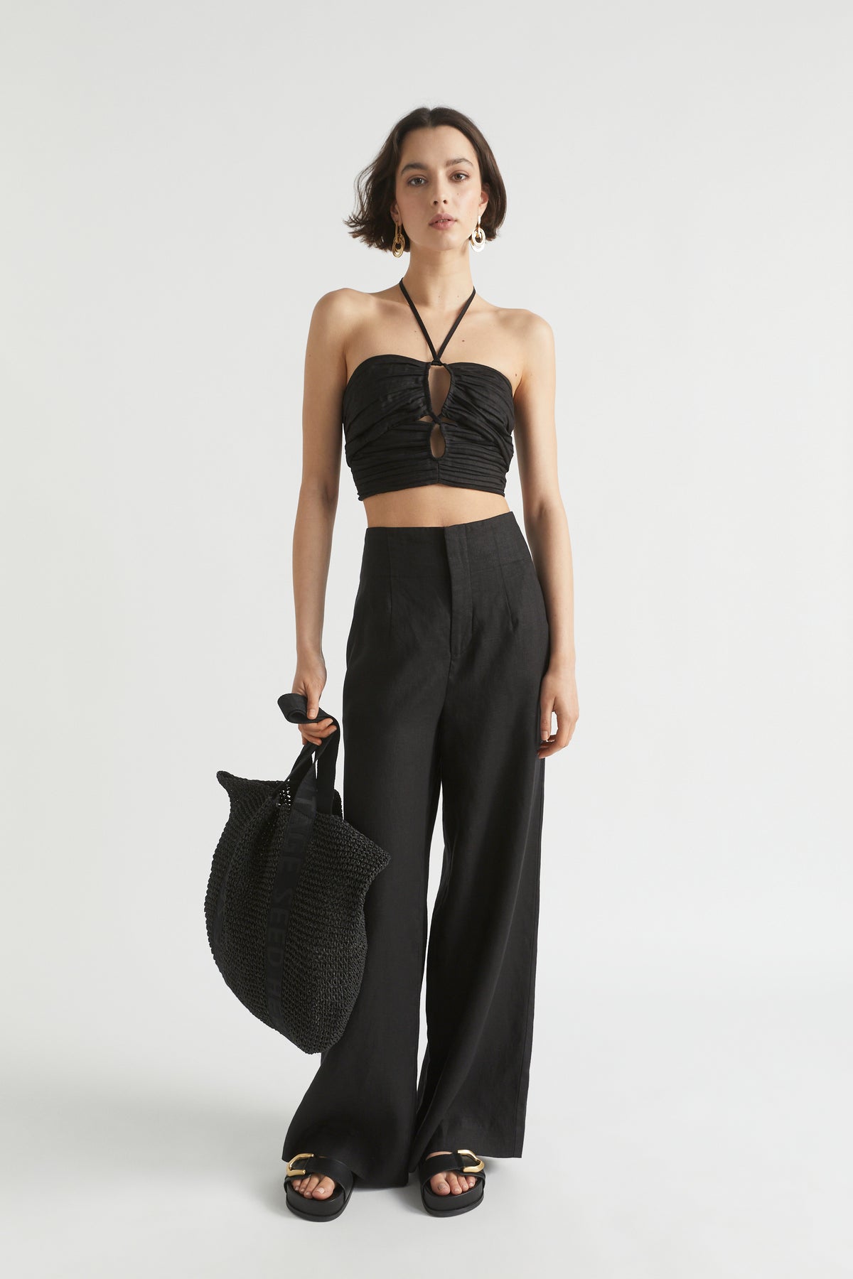 Linen Gathered Bodice
