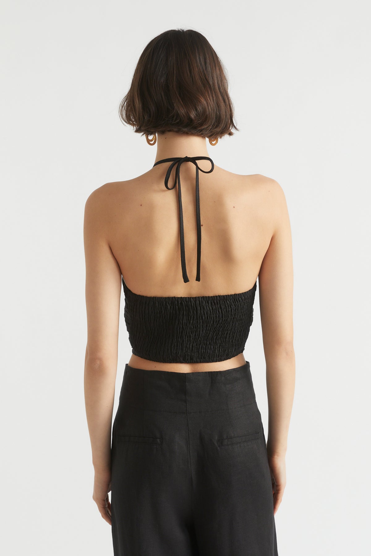 Linen Gathered Bodice