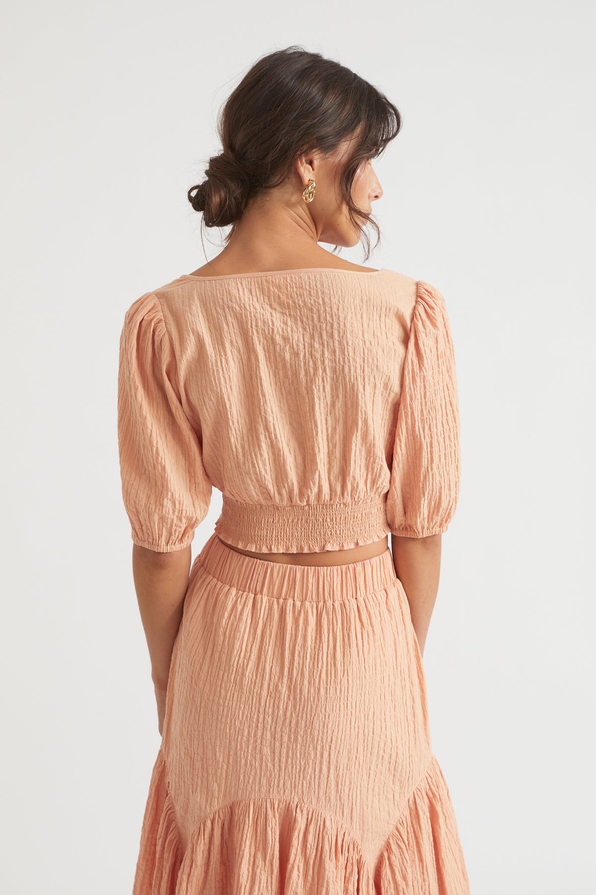 Seersucker Crop Top