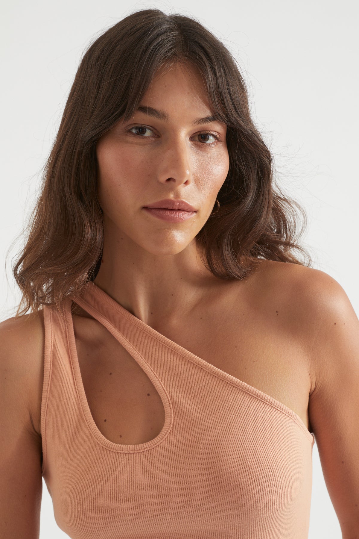 One Shoulder Cut Out Tank