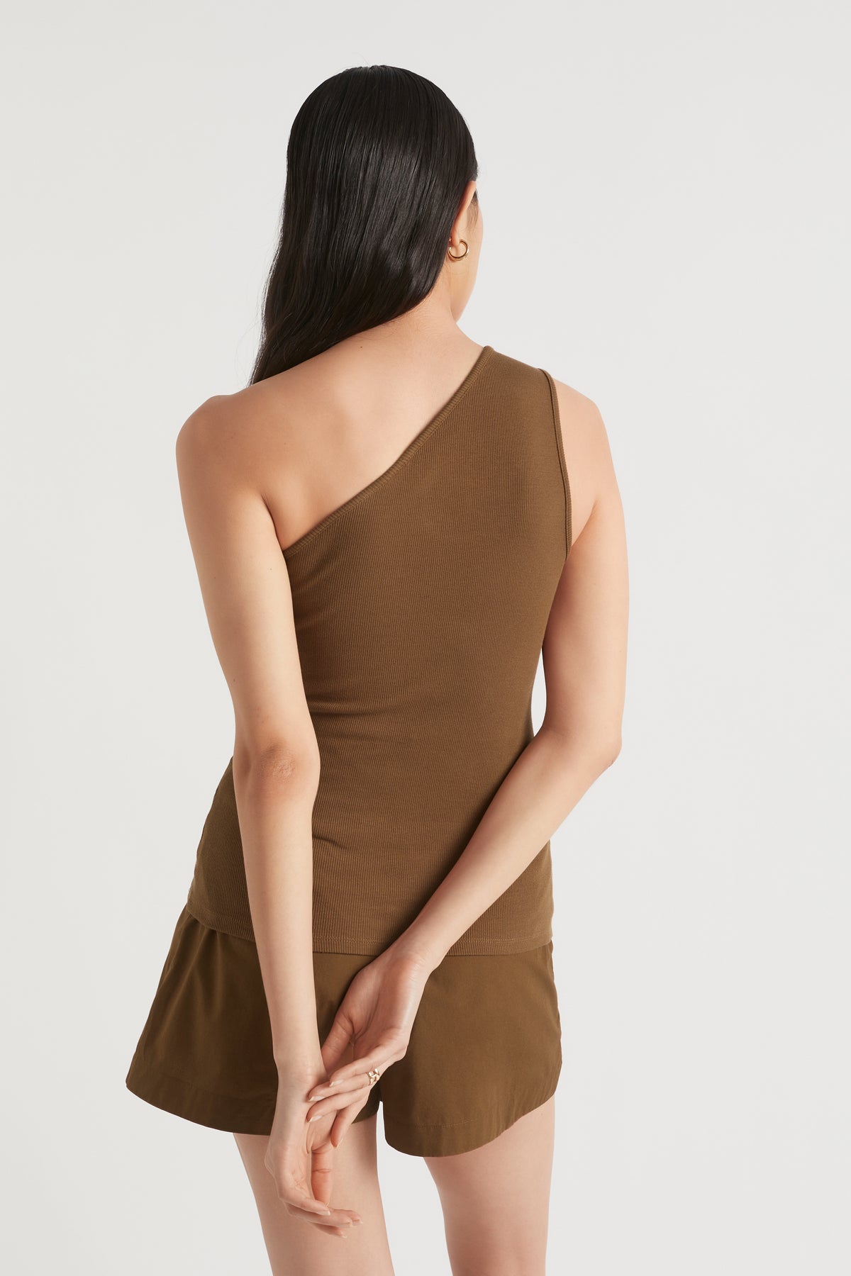 One Shoulder Cut Out Tank