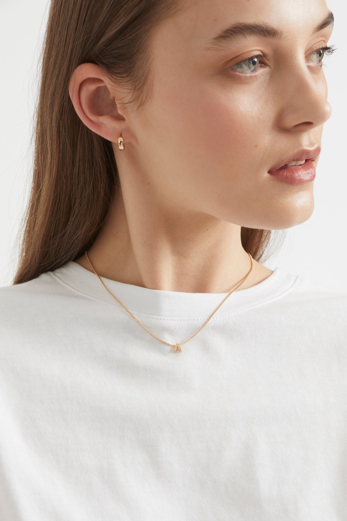 Gold Initial Necklace