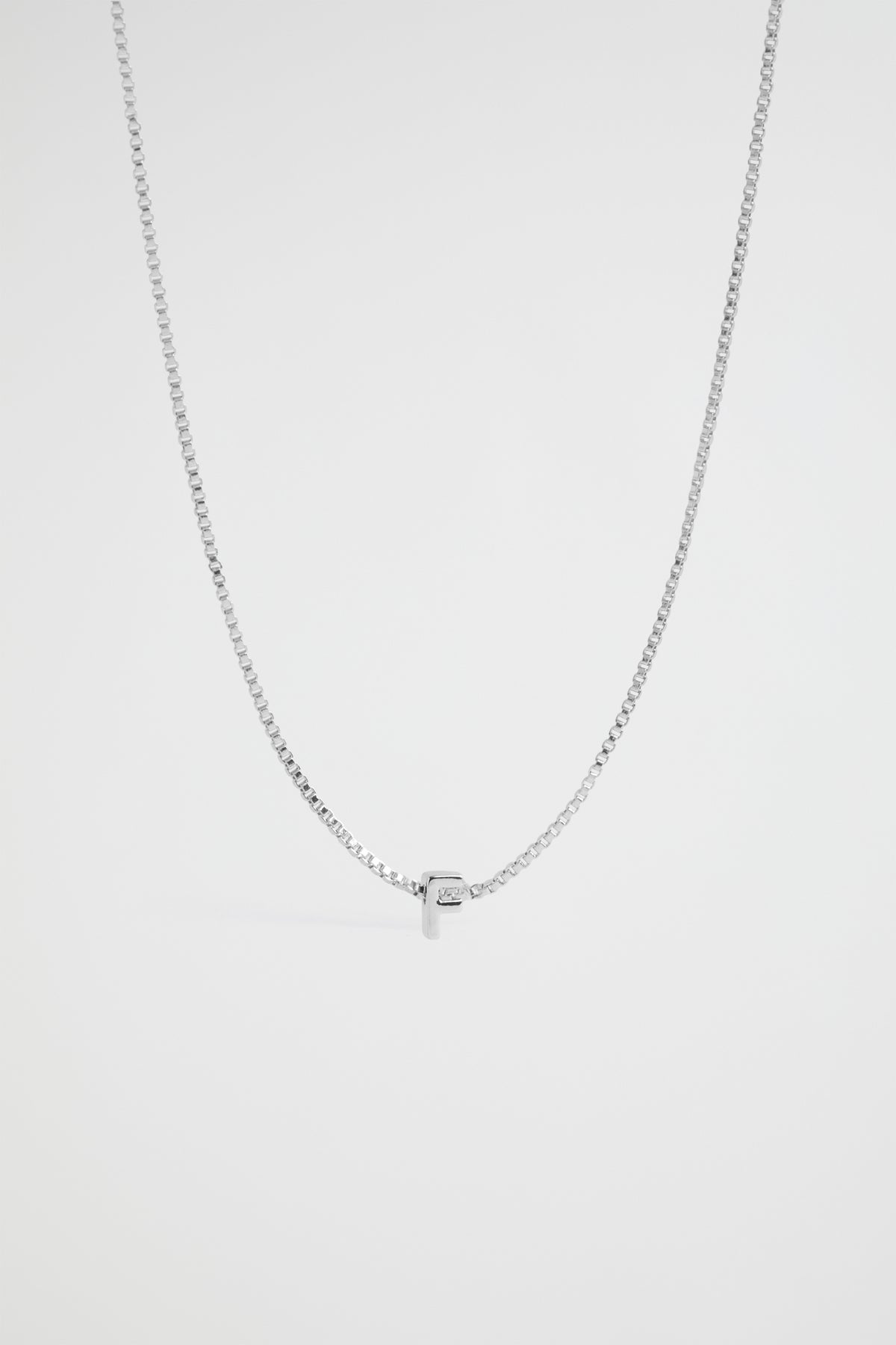 Silver Initial Necklace