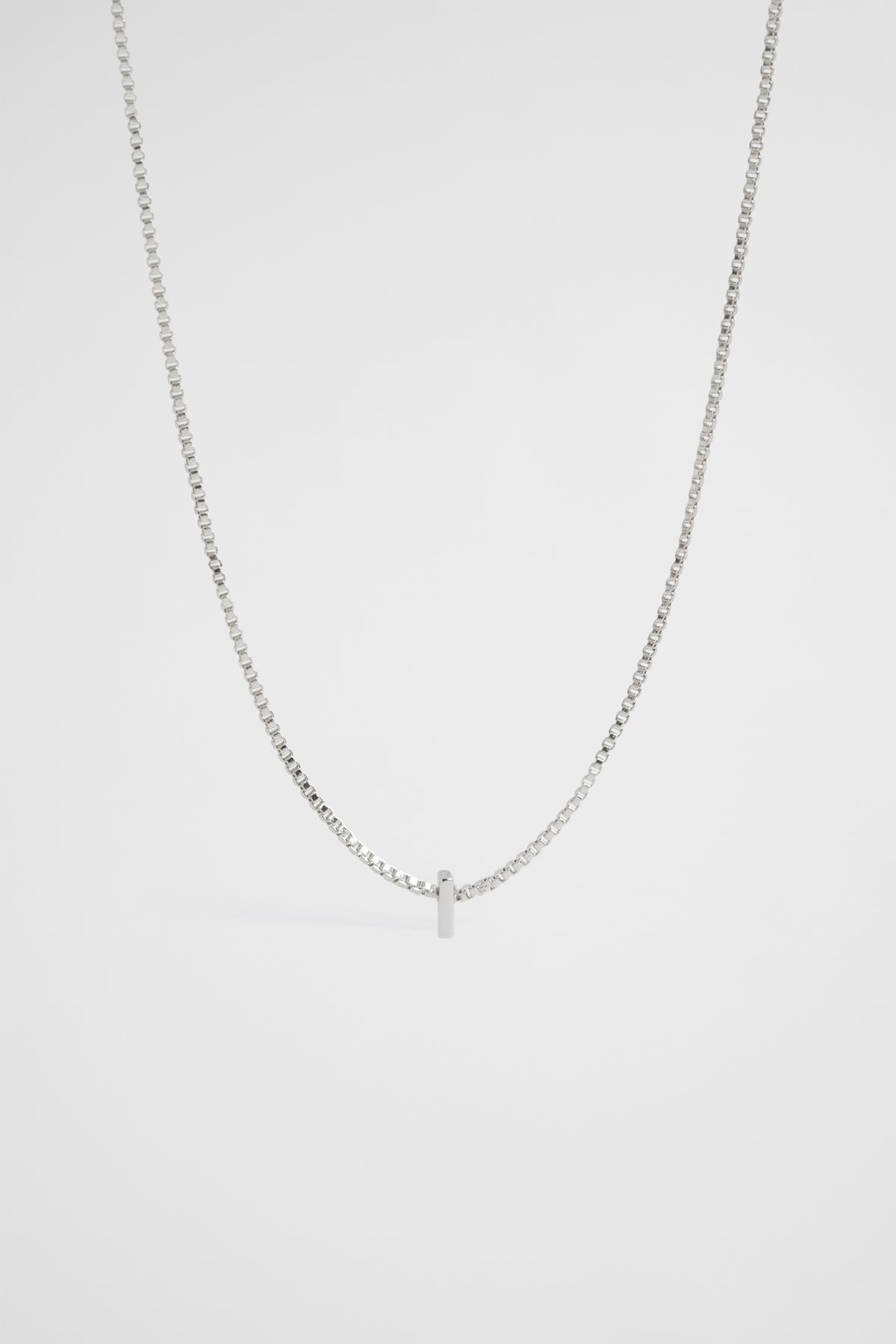 Silver Initial Necklace