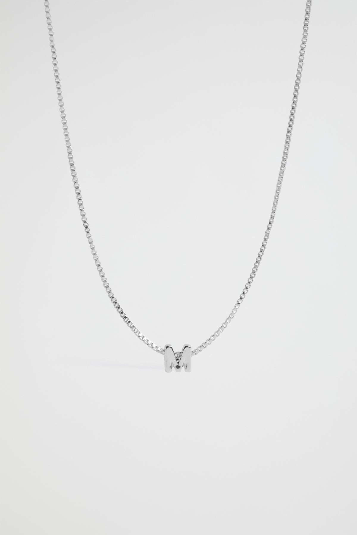 Silver Initial Necklace