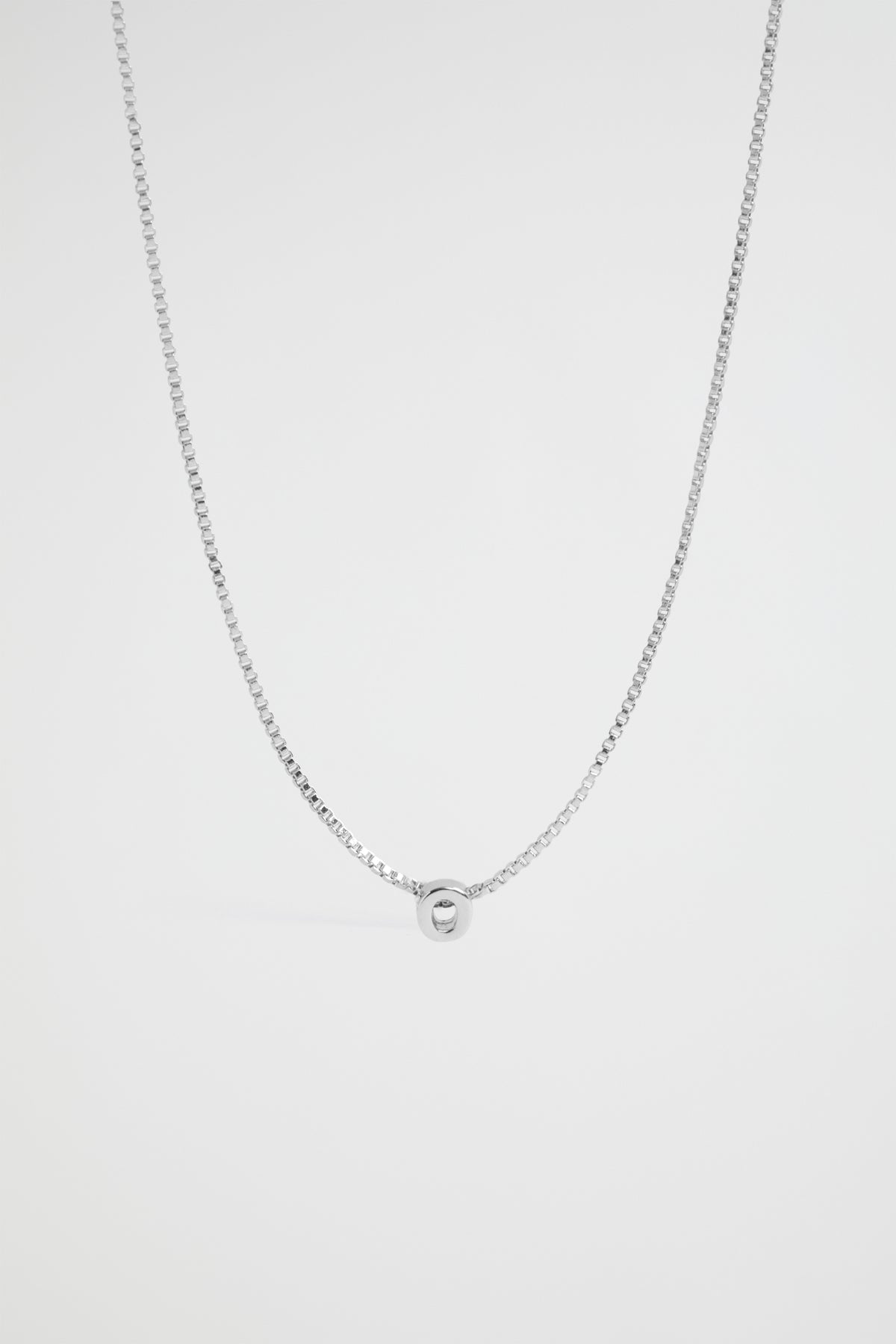 Silver Initial Necklace