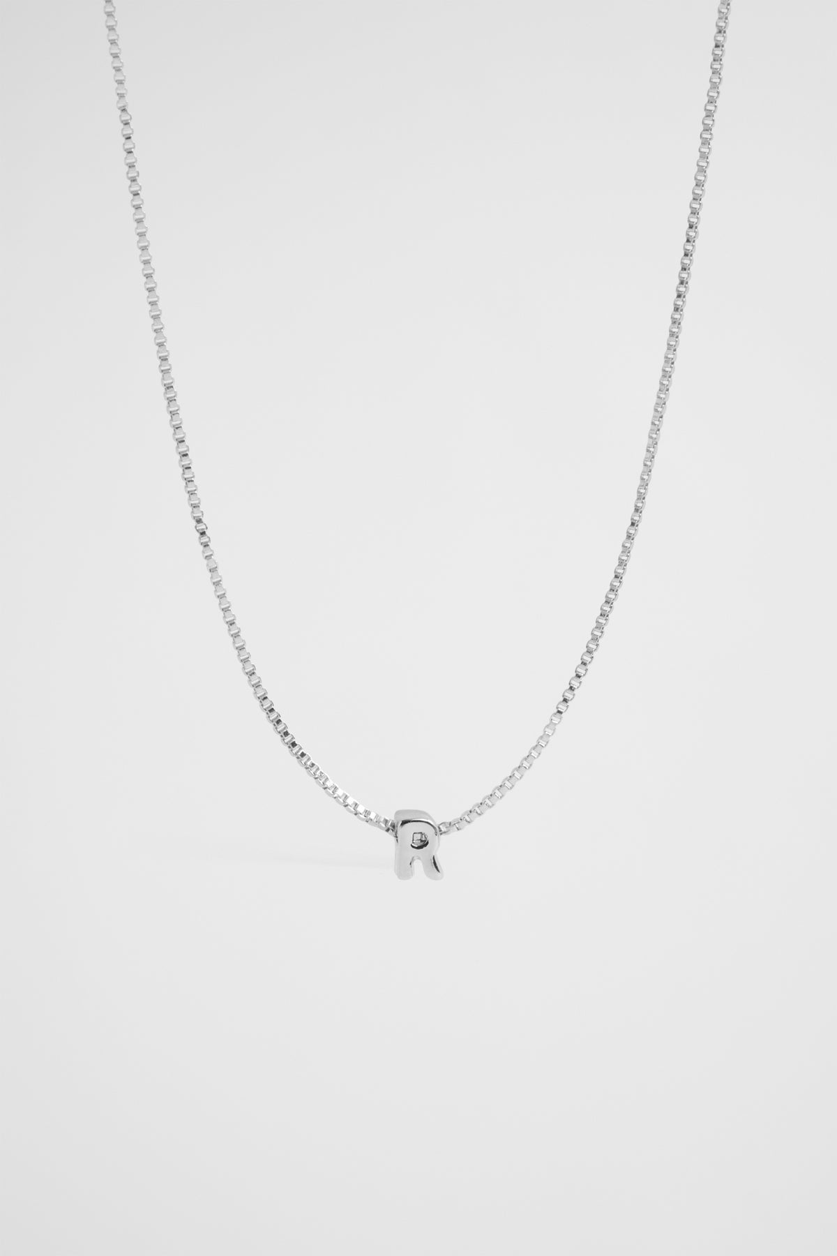 Silver Initial Necklace