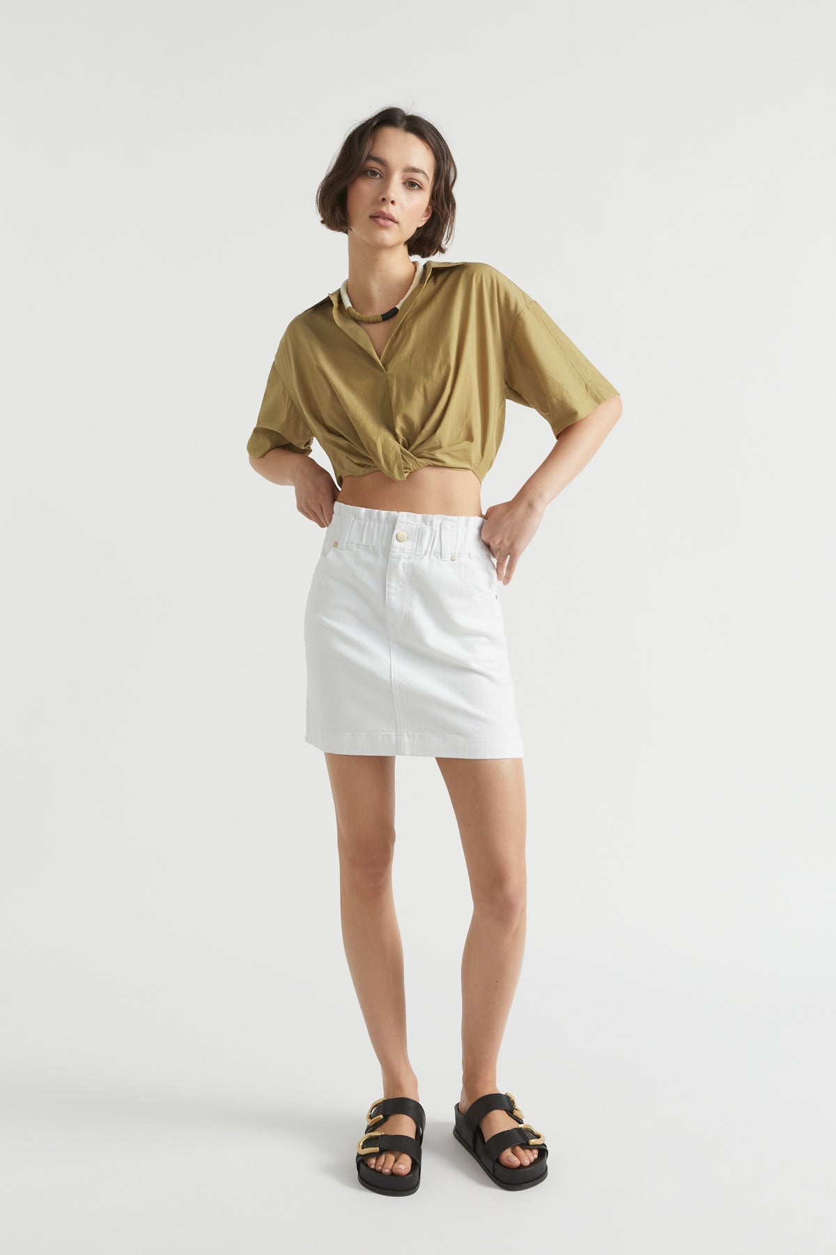 Voile Tuck Hem Shirt