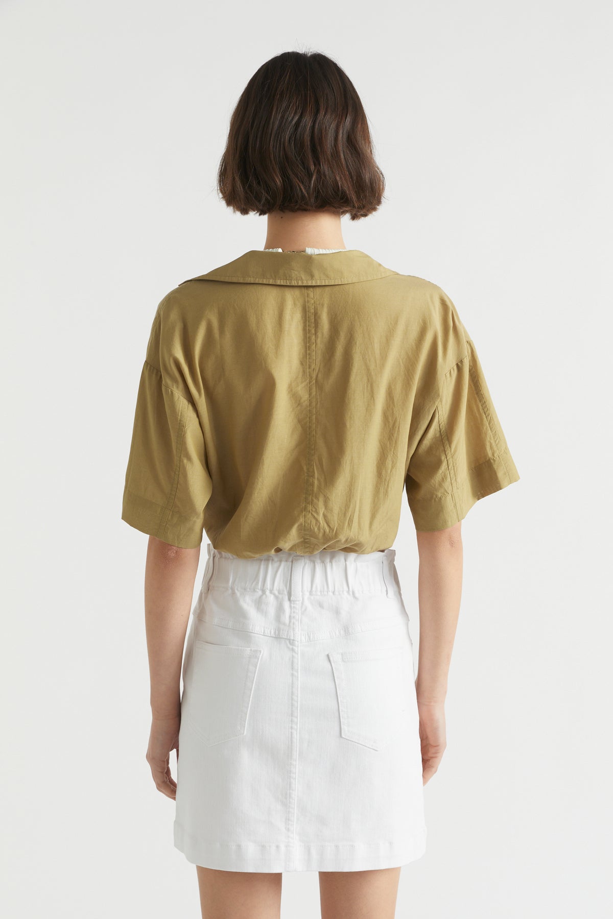 Voile Tuck Hem Shirt