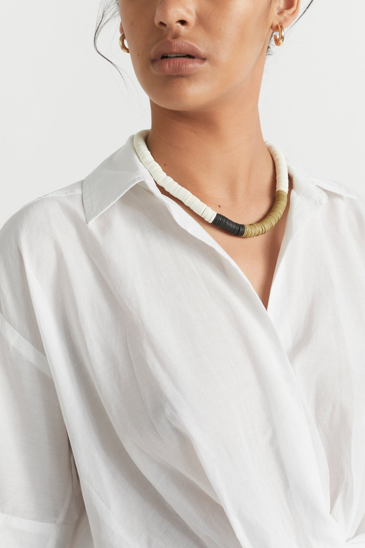 Voile Tuck Hem Shirt