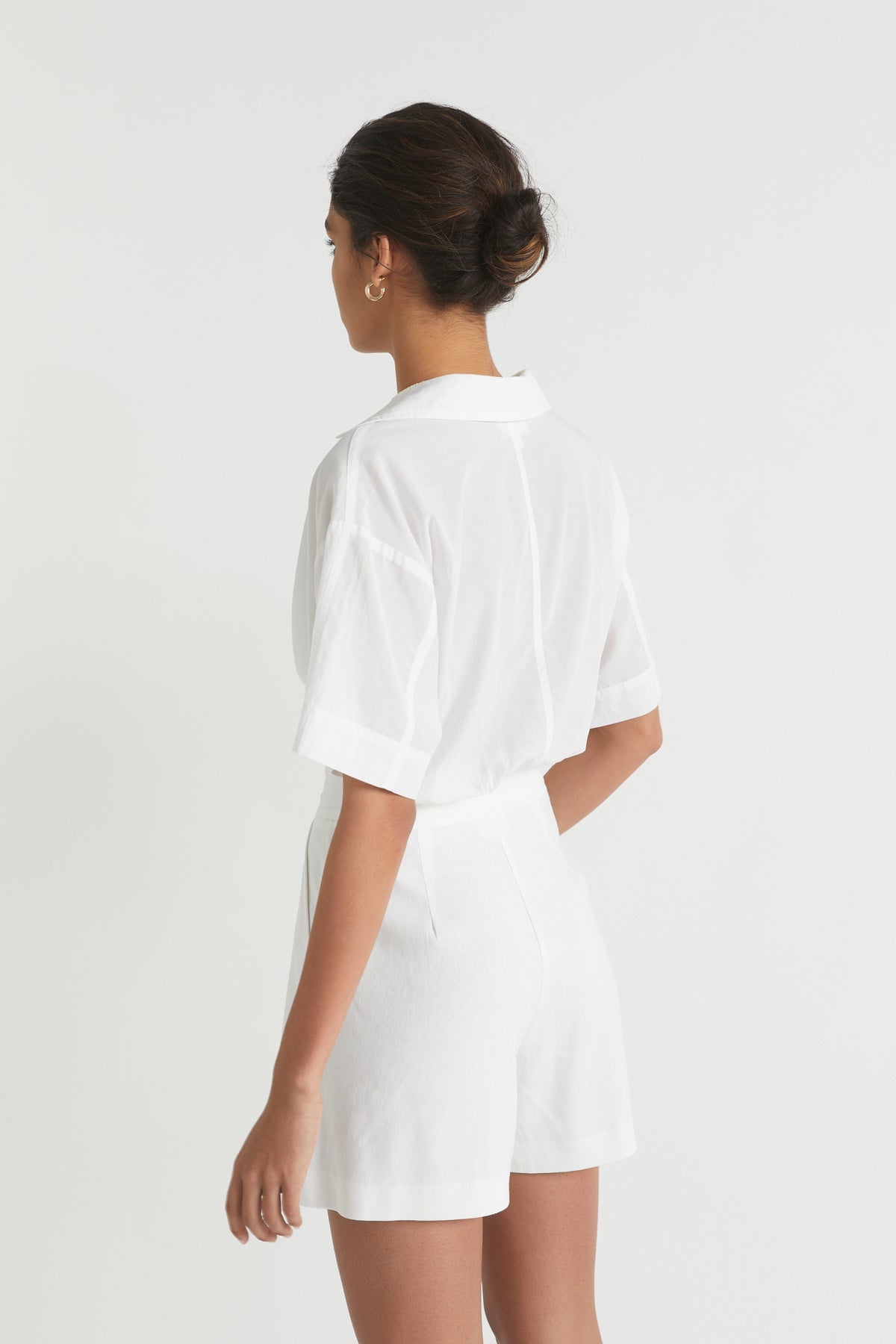 Voile Tuck Hem Shirt