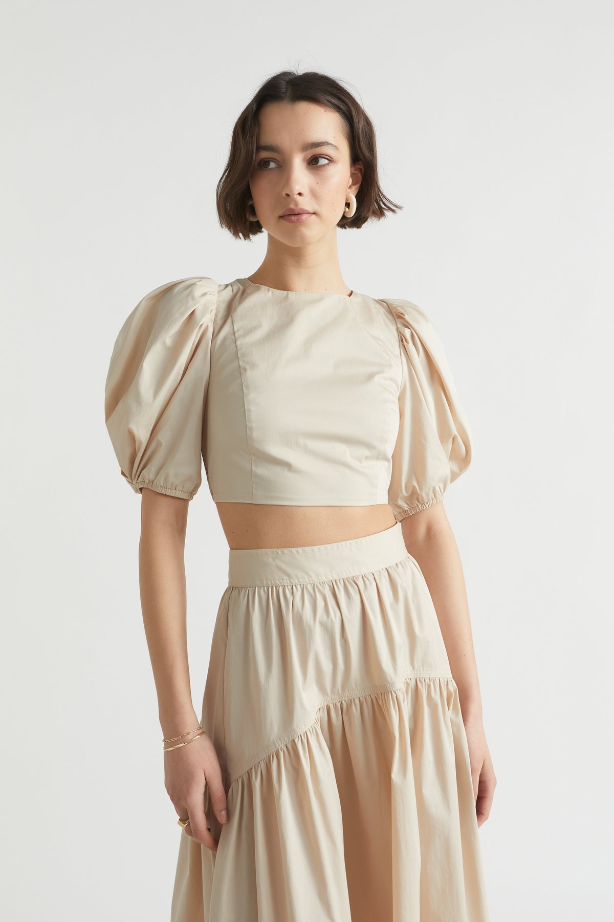 Sateen Tie Back Top