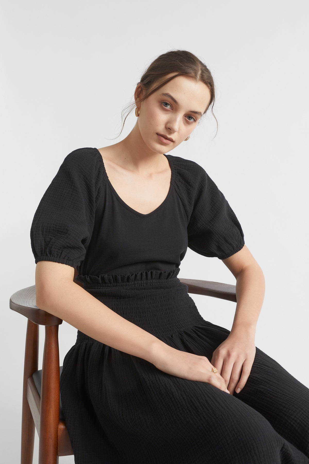 Cheesecloth Sleeve Tee