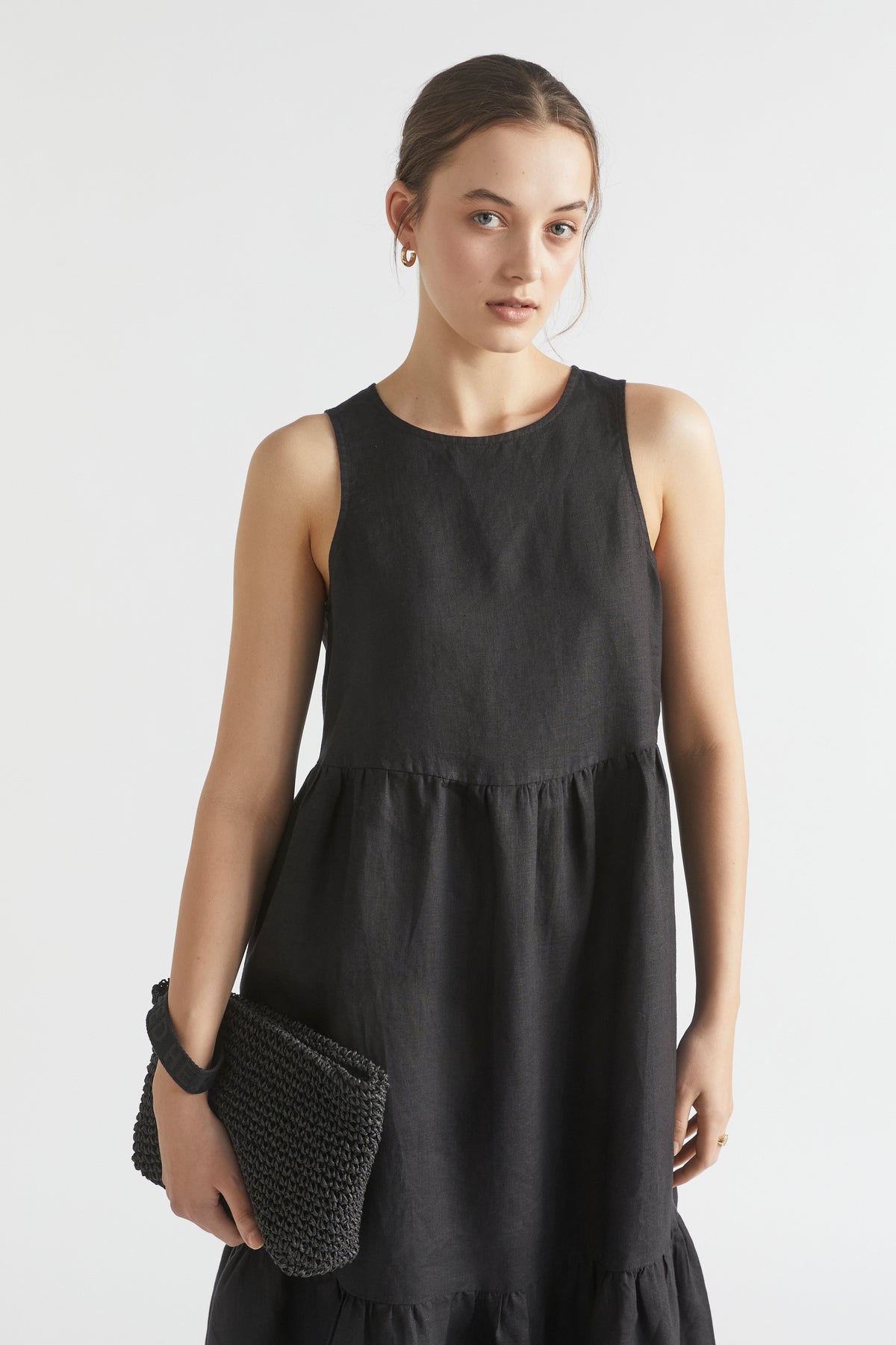 Core Linen Midi Dress