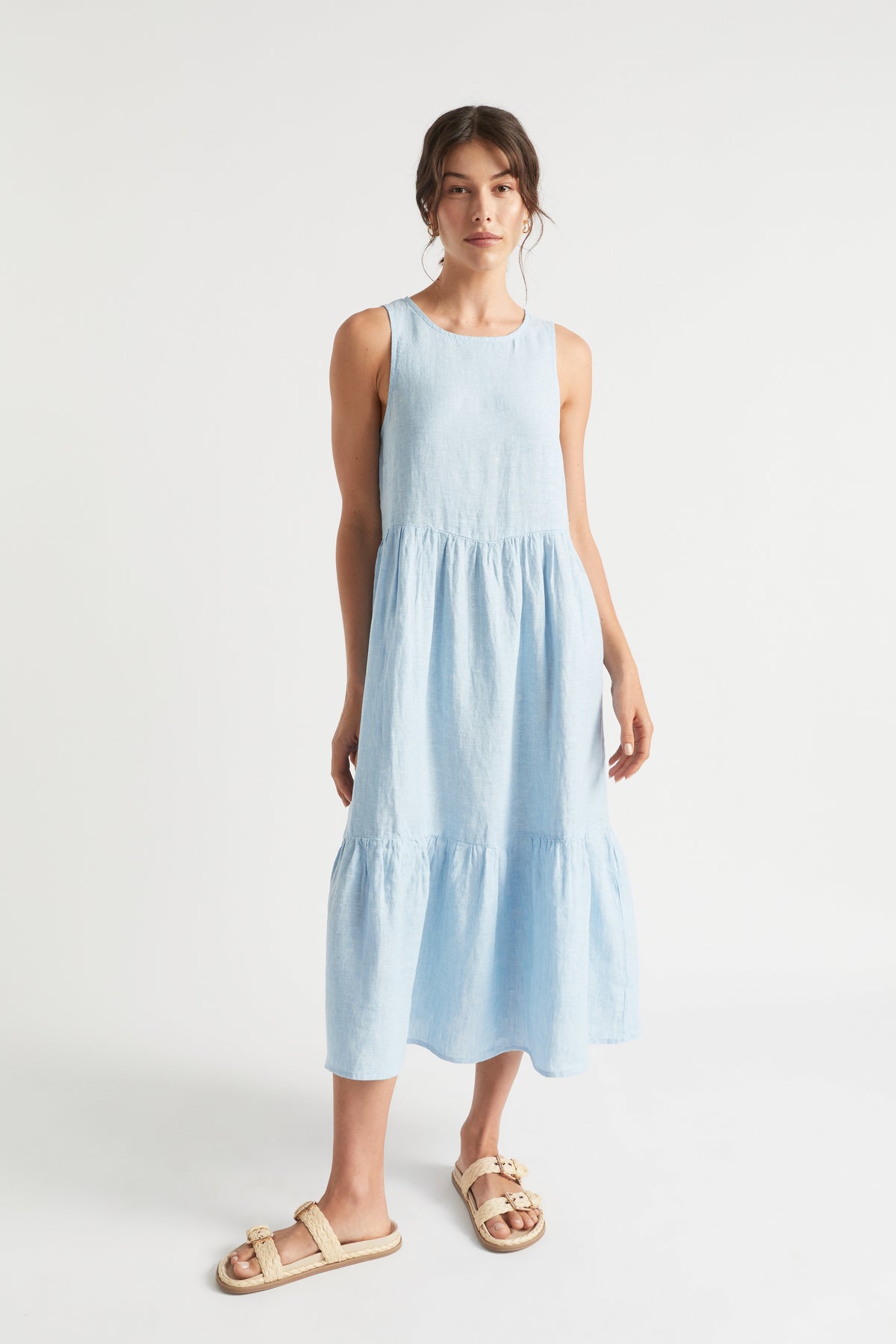 Core Linen Midi Dress