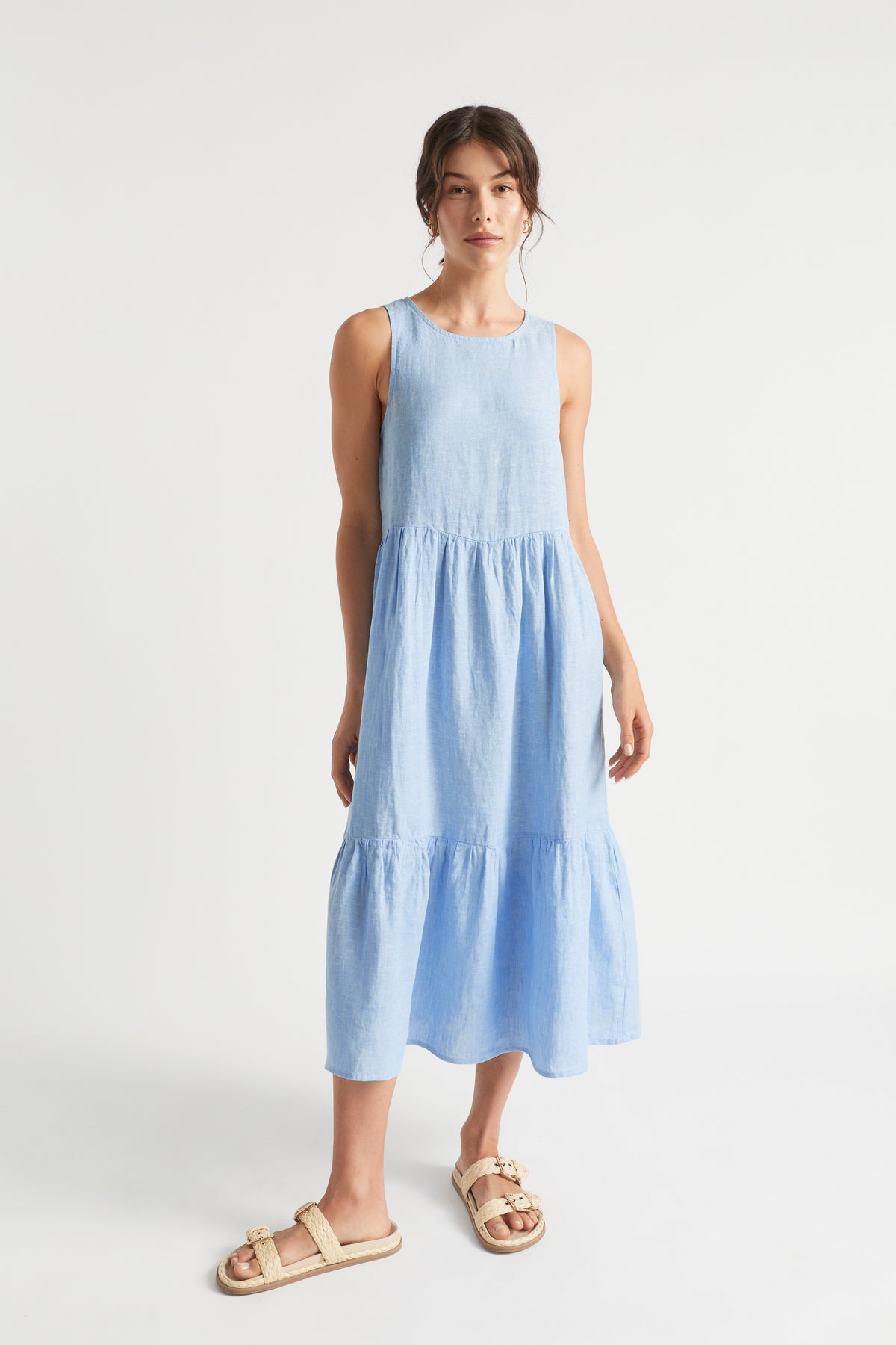 Core Linen Midi Dress
