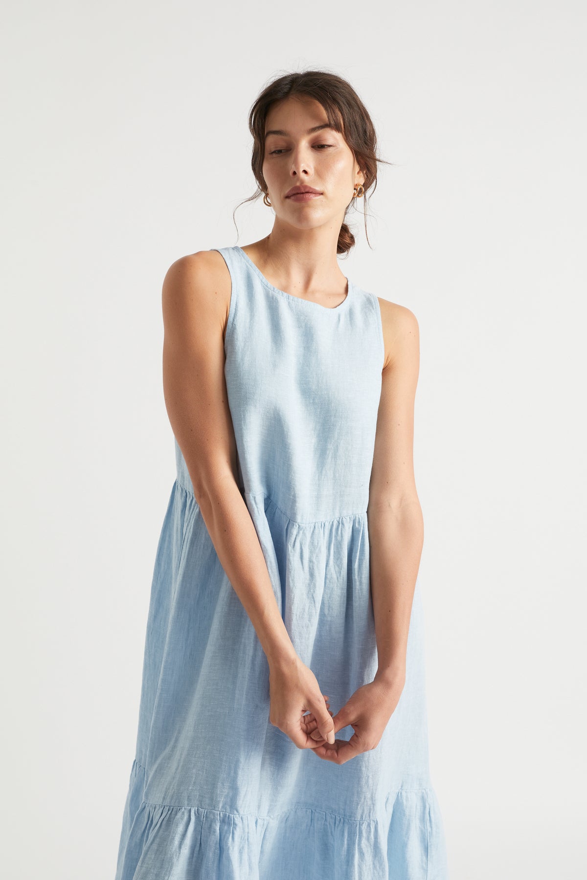 Core Linen Midi Dress
